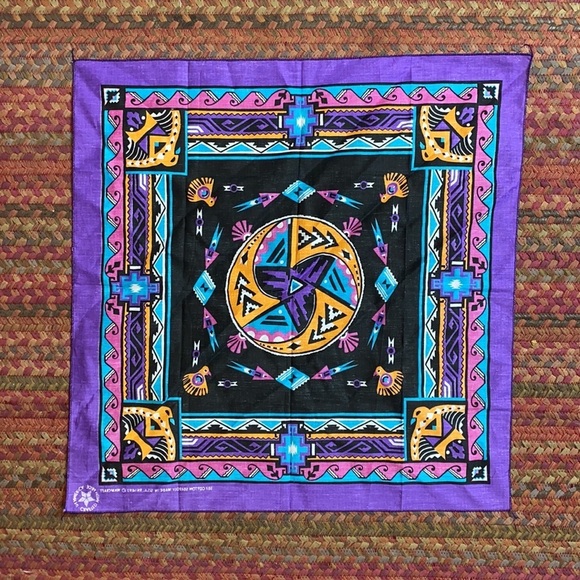 VINTAGE WAMCRAFT BANDANA MADE IN USA - Picture 3 of 4